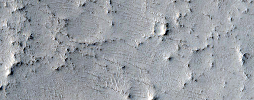 Fan at Intersection of Valley with Crater Floor
