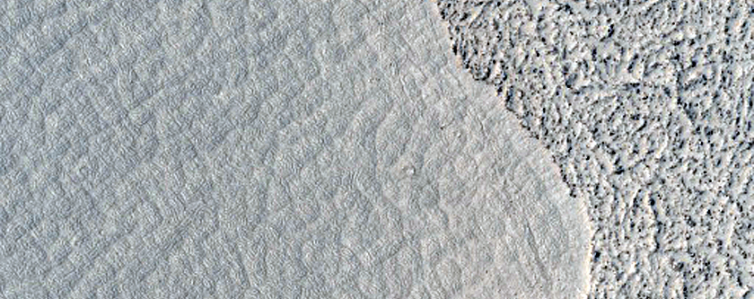 Disrupted Lava Surface in Distal Athabasca Valles
