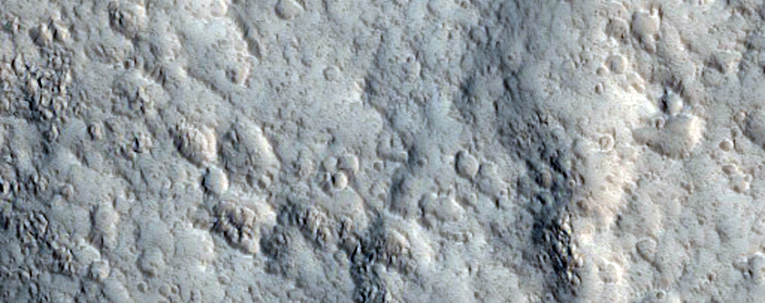 Northwest Flank of Alba Mons in Mariner 9 DAS 7039903 and 8299139
