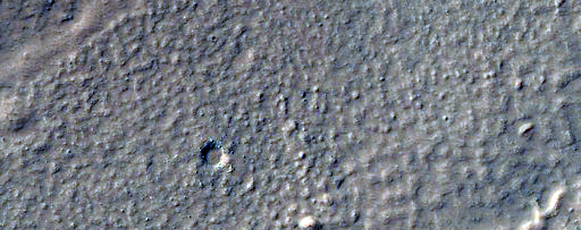 Degraded Crater and Ejecta
