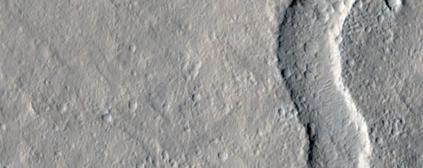 Lava Channel in Eastern Amazonis Planitia
