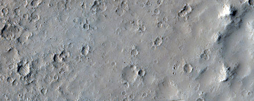 Crater in Amazonis Planitia
