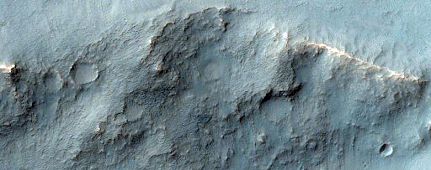 Crater in Ophir Planum
