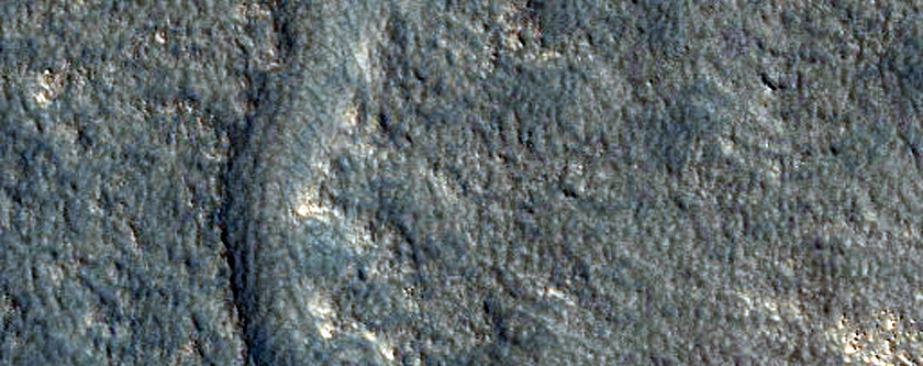 Small Channel in Lyot Crater
