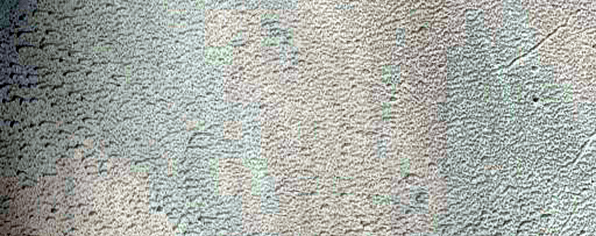 Fan-Shaped Deposits within Crater in Arabia Terra
