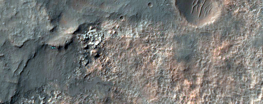 Exposure of Light-Toned Materials in Eridania Region
