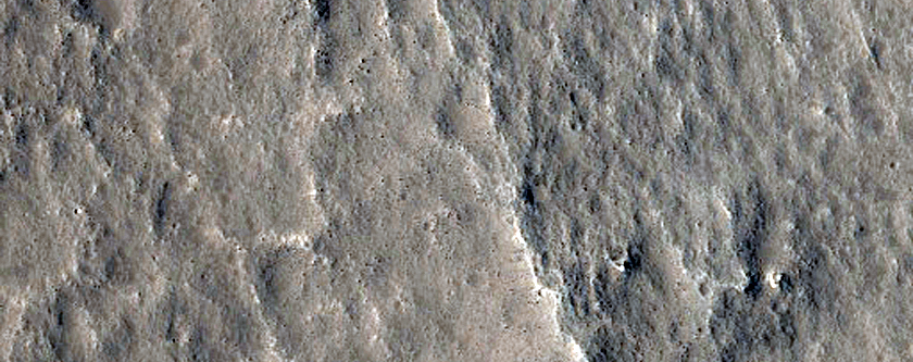 Ridge in Utopia Planitia

