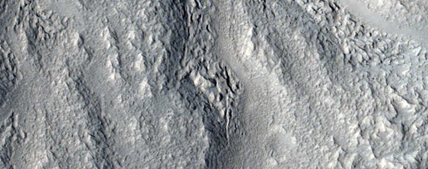 Channel Network South of Moreux Crater
