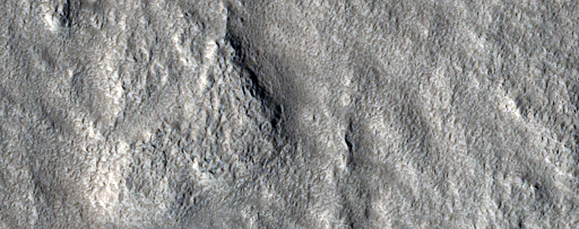 Curved Channel Near Reykholt Crater
