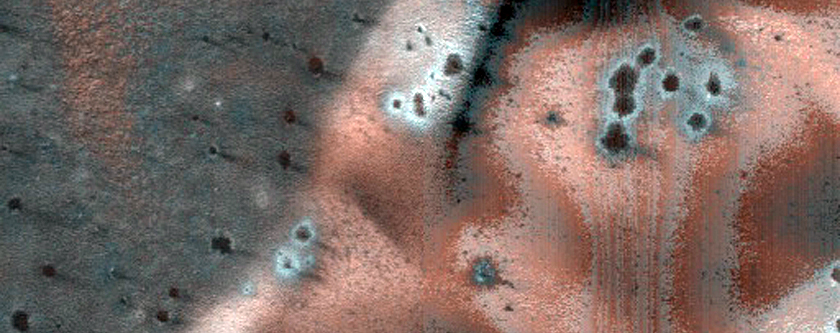Dunes in Center of Crater
