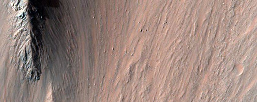 Steep Slopes of Ganges Chasma
