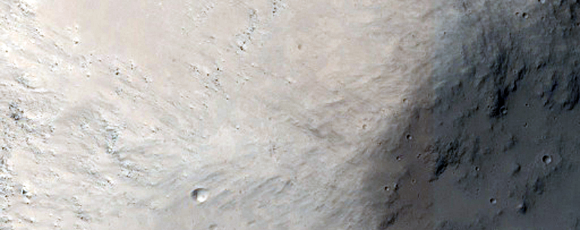 Curved Channel within Large Valley in Aeolis Region
