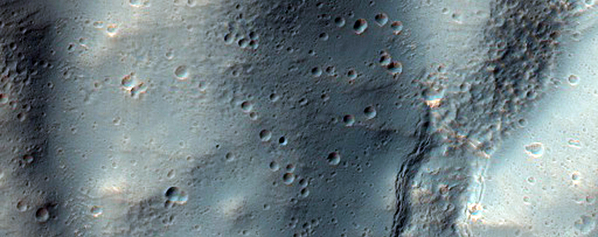 Possible Alluvial Fan Northeast of Hellas Planitia
