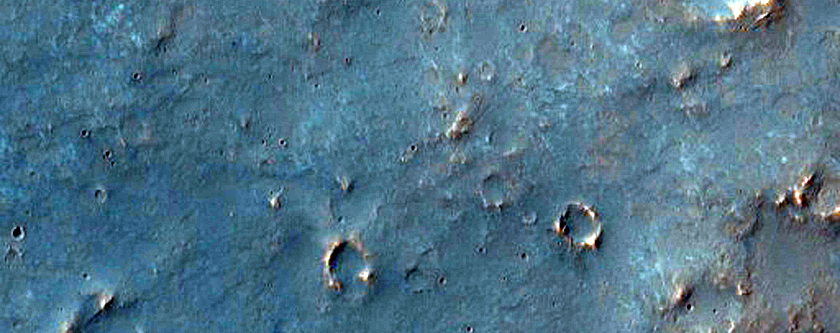 Channel Network Near Huygens Crater
