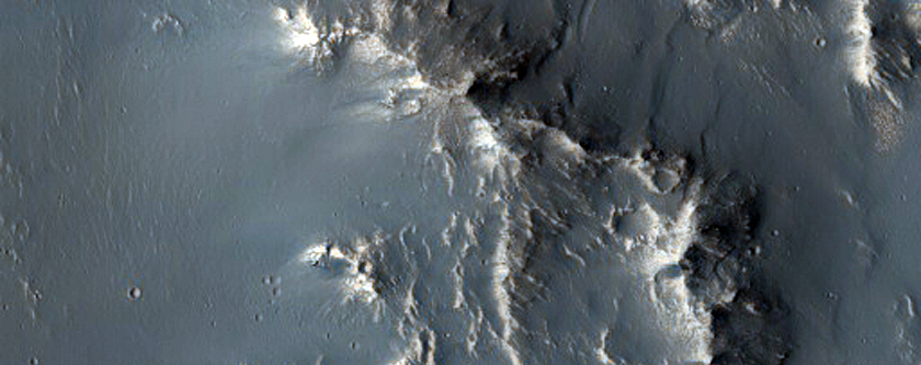 Smaller Crater on Floor of Sharonov Crater
