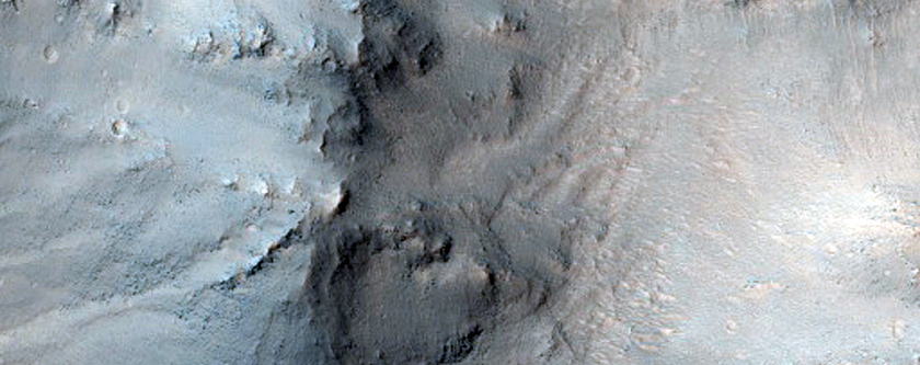 Landslide in Ius Chasma
