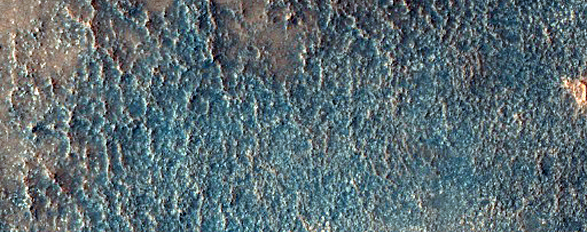 Sinuous Ridge in Antoniadi Crater