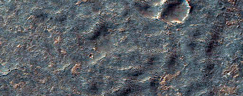 Channels Northwest of Hale Crater
