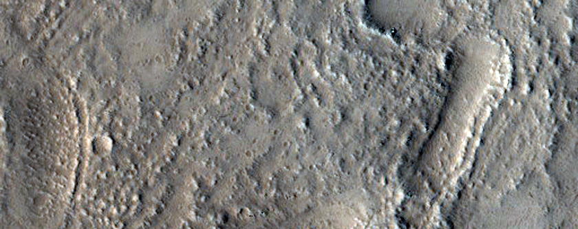 Crater in Acheron Fossae
