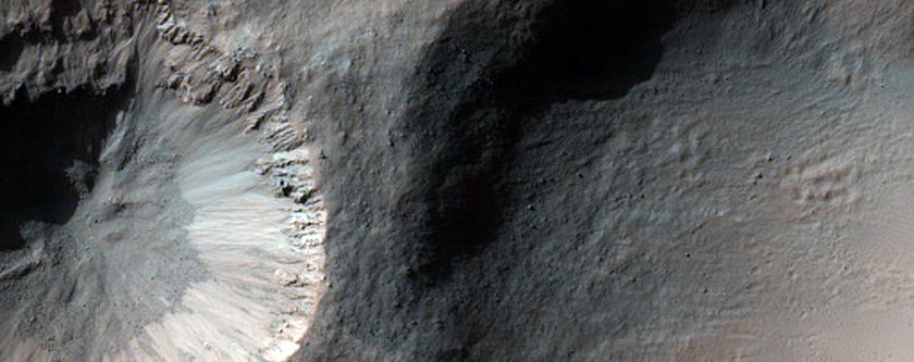 Phyllosilicate-Rich Terrain in Terra Cimmeria Crater Ejecta
