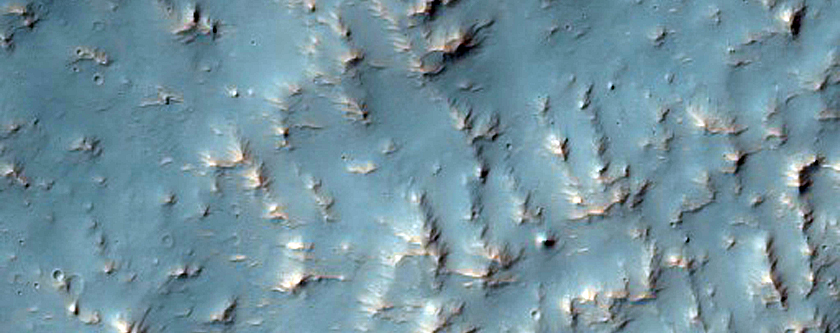 Landslide in Crater North of Hellas Planitia
