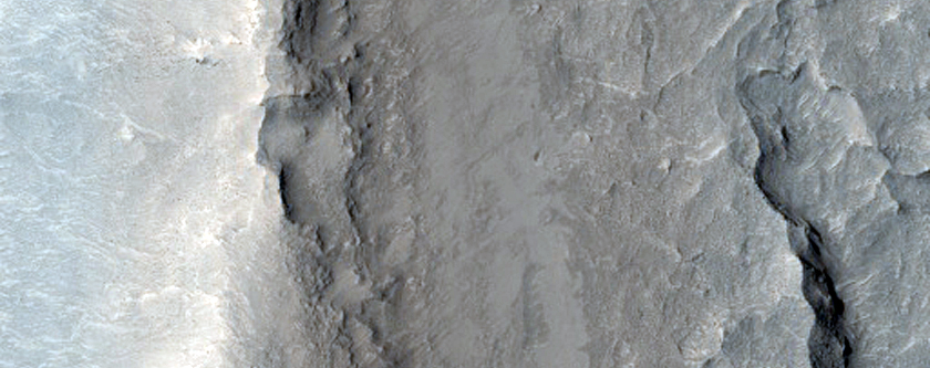 Ridges Northwest of Gale Crater
