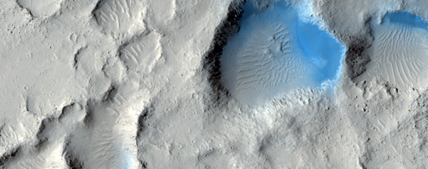 Crater Floor in Elysium Planitia
