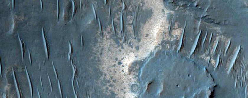 Light-Toned Bakhuysen Crater Ejecta Deposits
