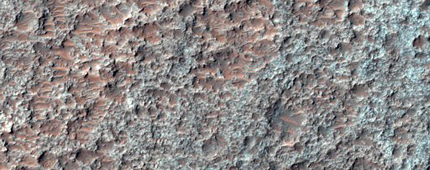Rocky Material on Crater Floor
