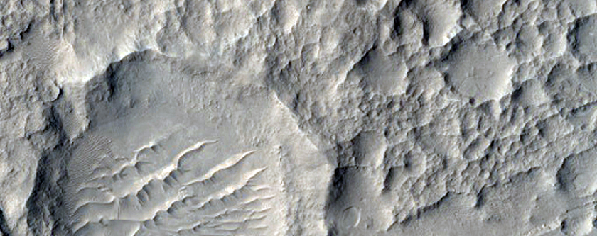 Infilled and Eroded Crater Floor
