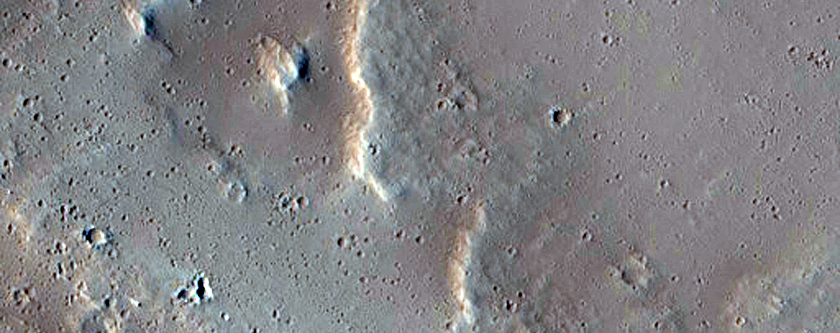 Volcanic Vents and Flows in Eastern Amazonis Planitia
