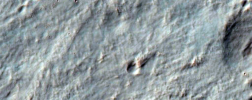 Eastern Discontinuous Ejecta and Rays of Resen Crater
