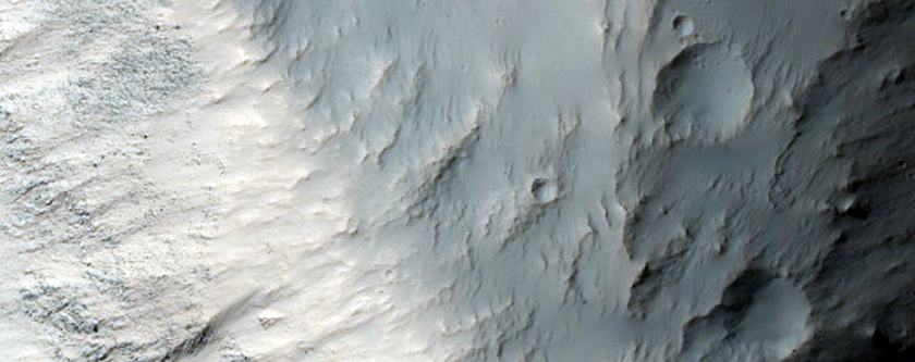 Impact Craters Exposing Bedrock
