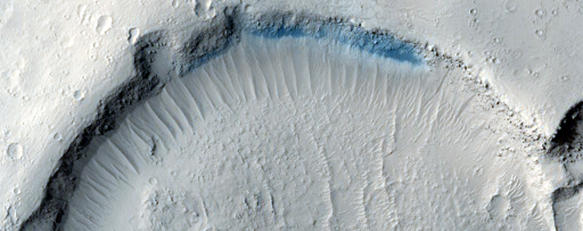 Crater with Channel
