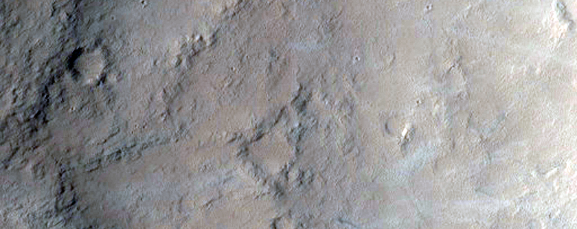 Crater in Amazonis Planitia
