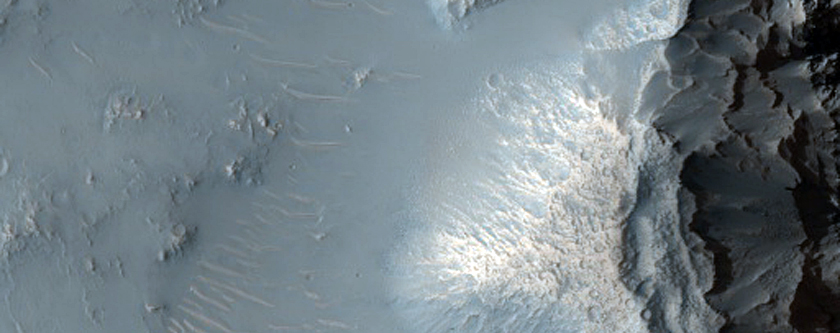 Western Half of Rayed Pebas Crater
