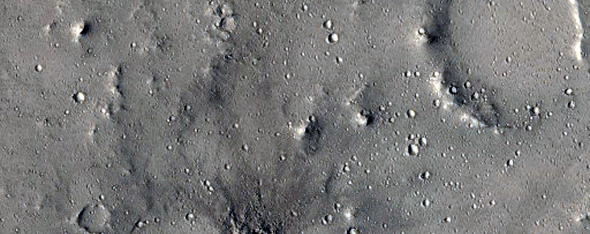 Fan Material and Sediments in Eddie Crater
