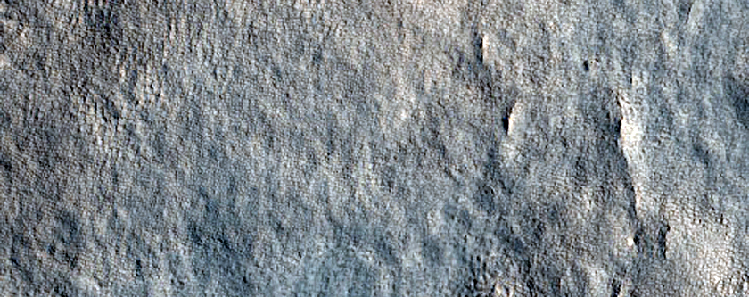 Large Mound in Crater in Northern Arcadia Planitia