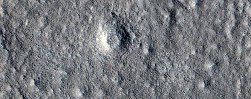 Kratery stożkowe niedaleko rowów Galaxias