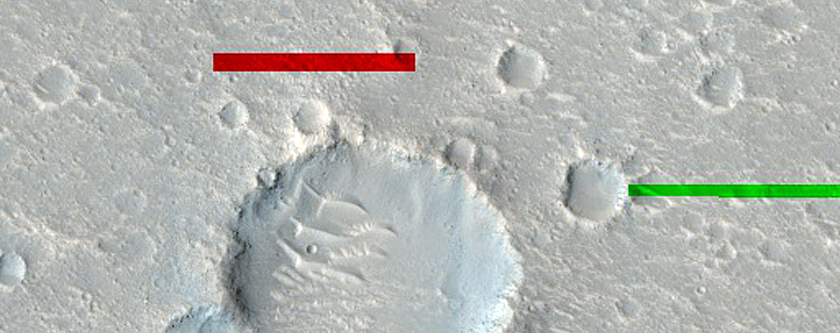Northwestern Rays of Tomini Crater
