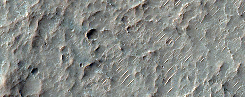 Landforms in Schaeberle Crater