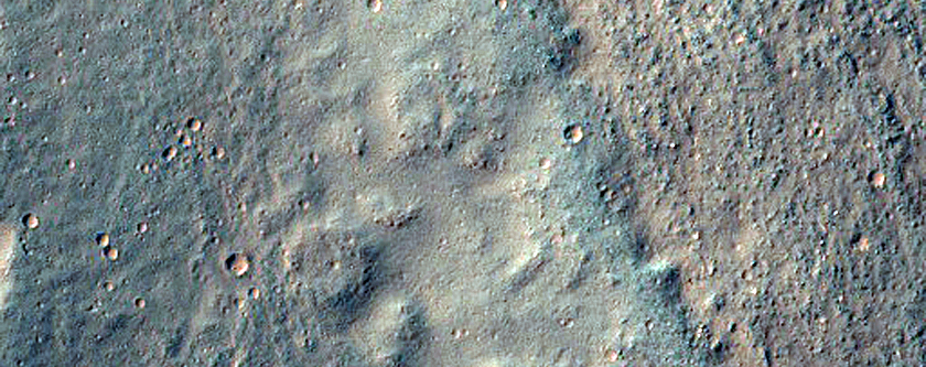 Rocky Layers Exposed in Crater