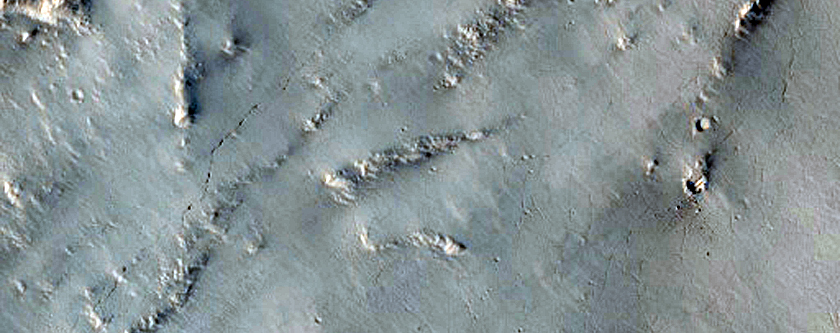 Fan on Northern Rim of Peridier Crater