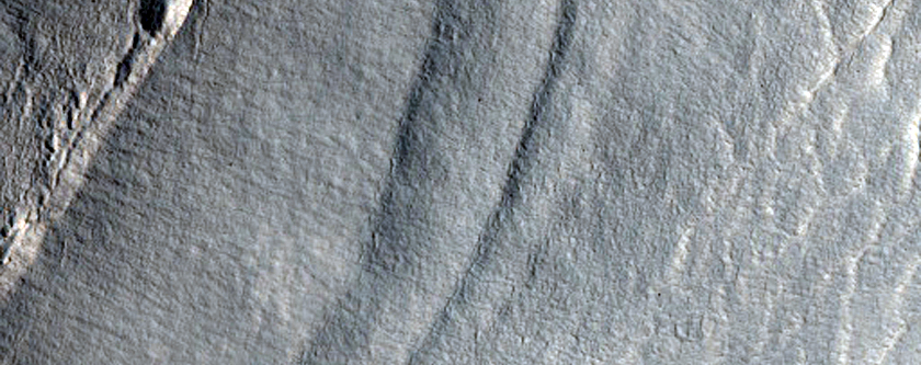 Ridges along Massif in Deuteronilus Mensae