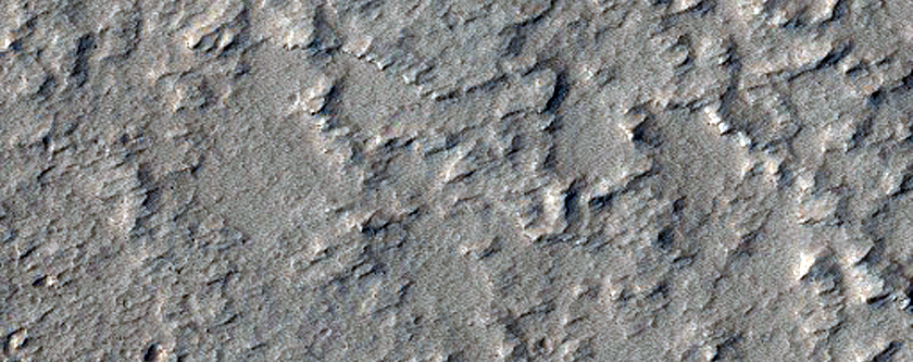 Small Shield Volcano North of Noctis Labyrinthus
