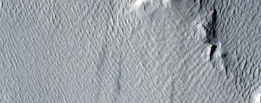 Mesa in Medusae Fossae

