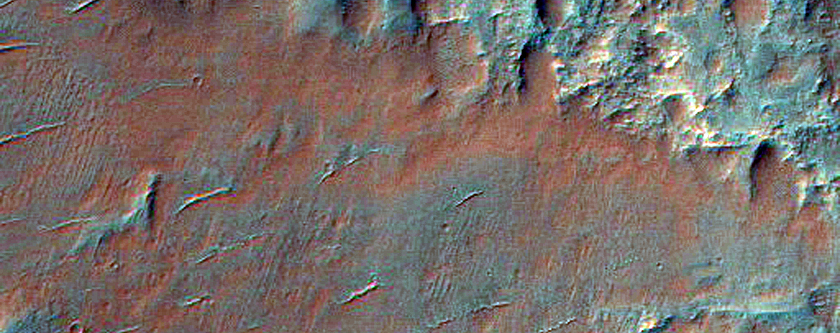 Floor of Uzboi Vallis Near Nirgal Vallis
