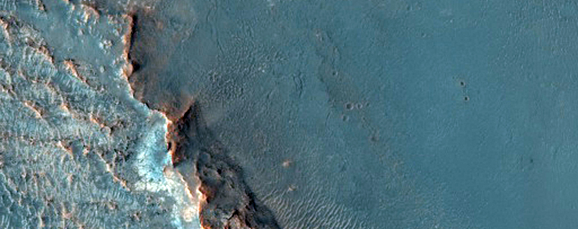 Northern Portion of Hargraves Crater Continuous Ejecta Blanket
