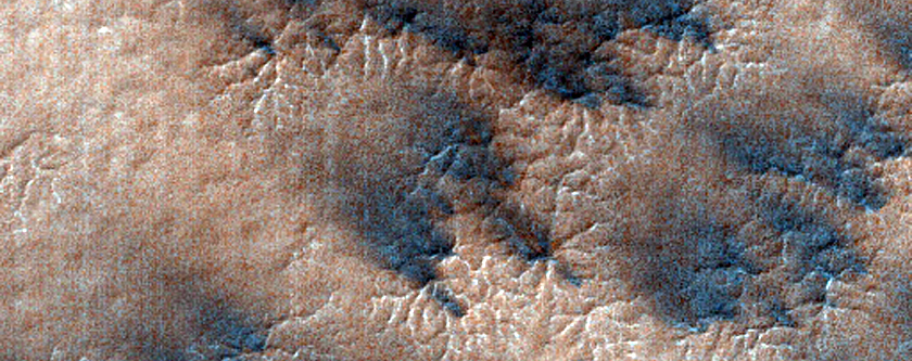 Spider Terrain Not on South Polar Layered Deposit
