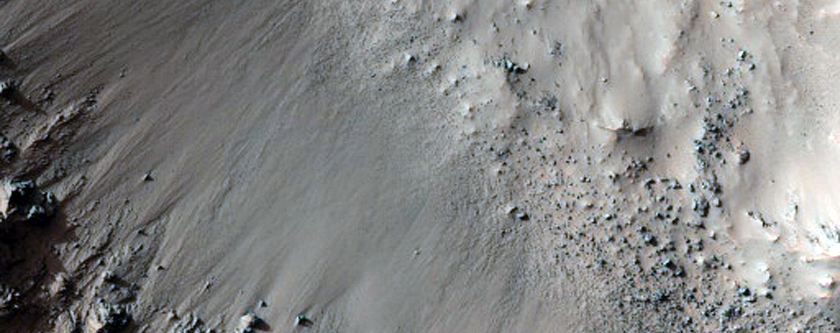 Crater with Steep Slopes
